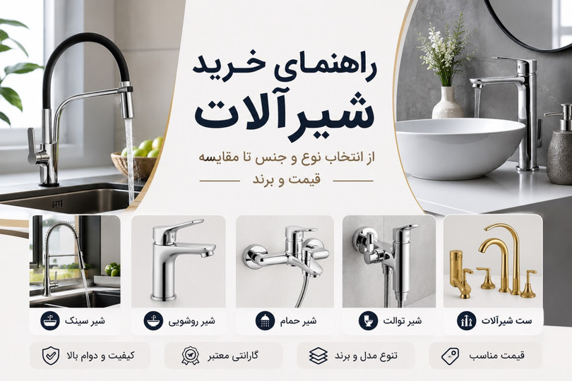 راهنمای خرید شیرآلات؛ چگونه بهترین شیرآلات را برای خانه انتخاب کنیم؟