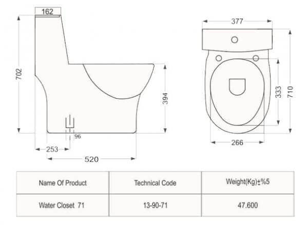 نقشه توالت فرنگی کاتیا