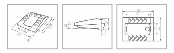 توالت زمینی گود کرون طبی مروارید