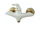 شیر توالت راسان مدل پریمو سفید طلایی