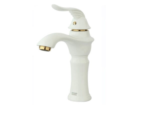 شیر روشویی راسان مدل پریمو سفید شیری