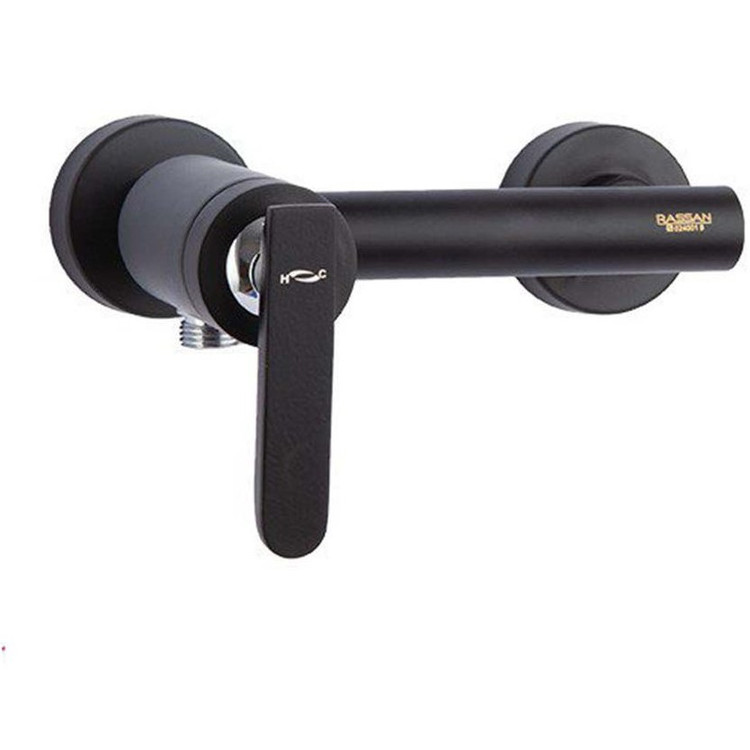 شیر توالت راسان مدل فلورا مشکی