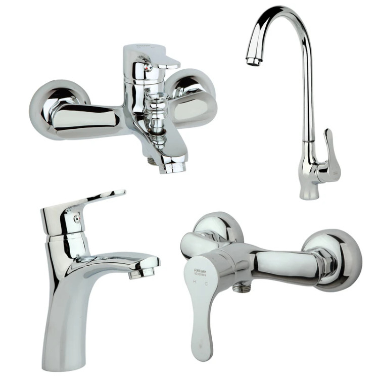 ست شیرآلات راسان صدف کروم