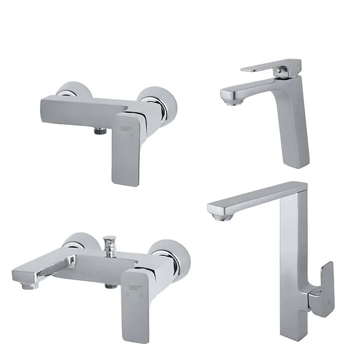 ست شیرآلات راسان مدل گارنت کروم