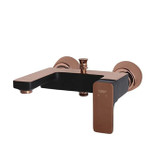 شیر حمام راسان مدل گارنت مشکی رزگلد