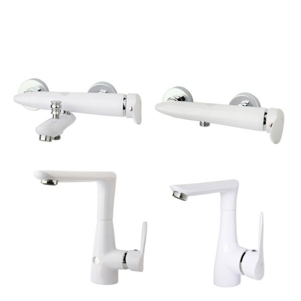 ست شیرآلات راسان مدل رابیت سفید