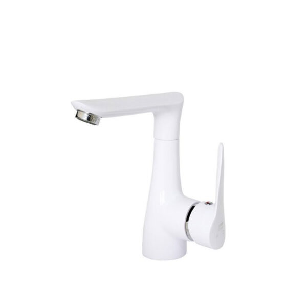 شیر روشویی راسان مدل رابیت سفید