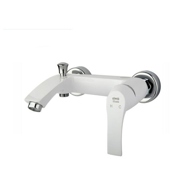 شیر حمام راسان مدل لوتوس سفید