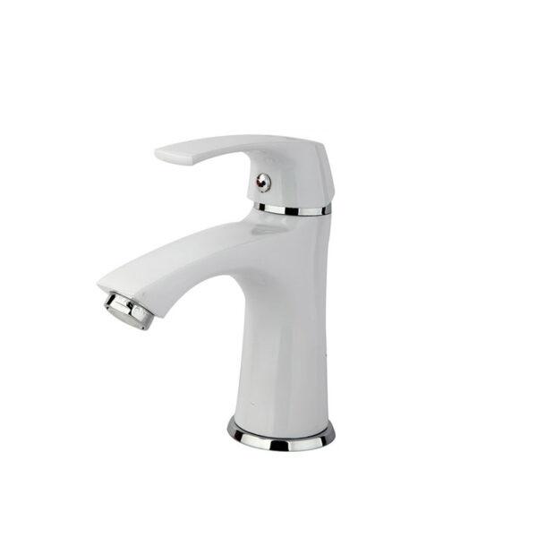 شیر روشویی راسان مدل لوتوس  سفید