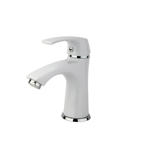 شیر روشویی راسان مدل لوتوس سفید