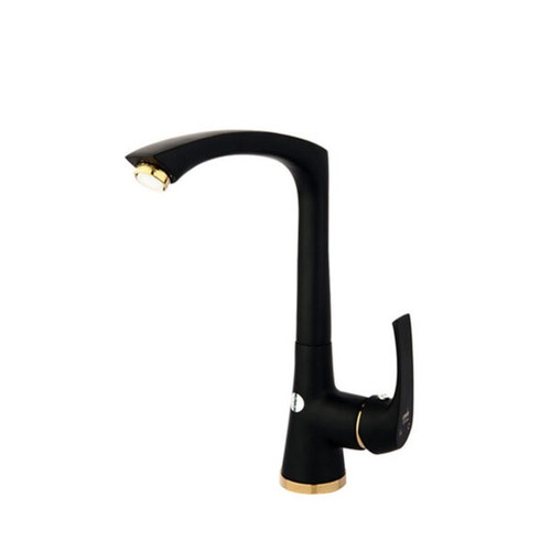 شیر سینک راسان مدل لوتوس مشکی