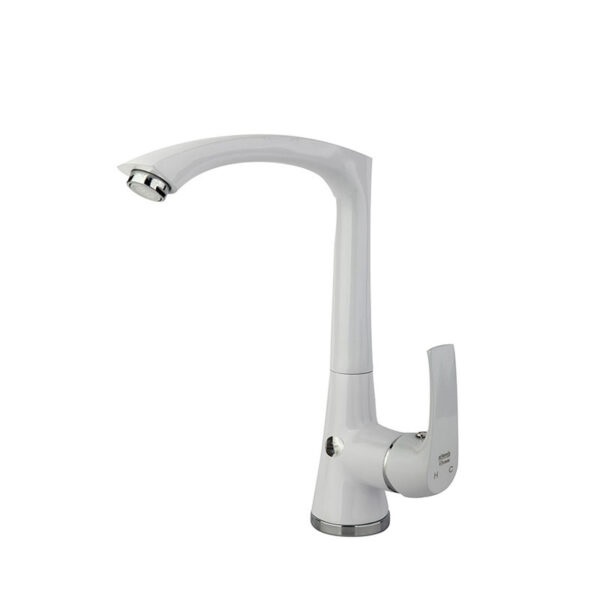 شیر سینک راسان مدل لوتوس سفید