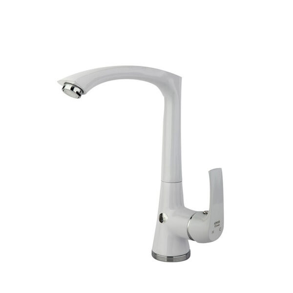 شیر سینک راسان مدل لوتوس سفید