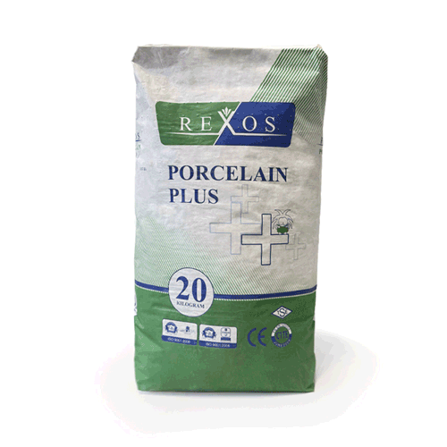 چسب کاشی پرسلان اسلب رکسوس مدل porcelain plus 20 کیلویی